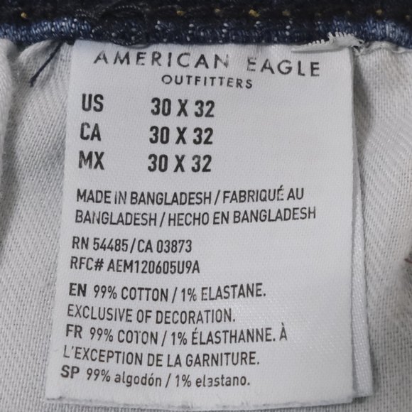 American Eagle Men's jeans Original straight Sz 30x32 - Picture 5 of 9